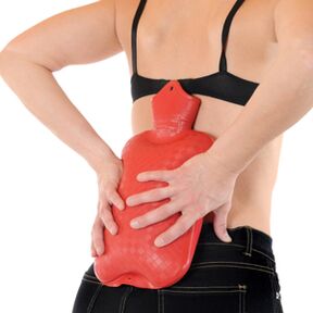 a hát alsó részének felmelegítése a fájdalomra